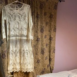 Zara new white lace dress